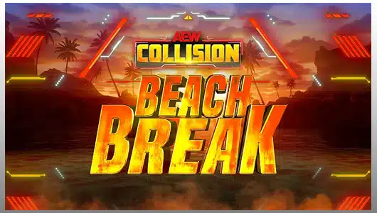 aew collision beach break 2025 logo